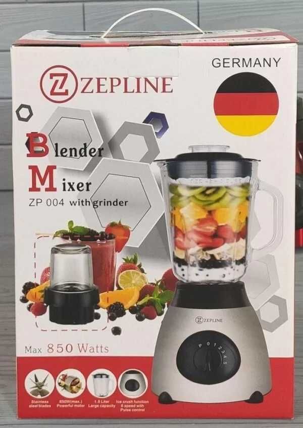 Розпродаж!Німецький Блендер стационарний Zepline/Блендер+кофемолка 2в1