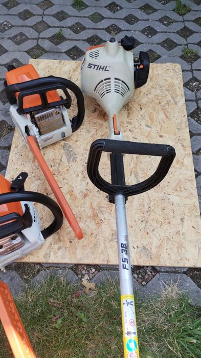 Zabytkowa podkaszarka kosa Stihl FS38 plus druga w częściach