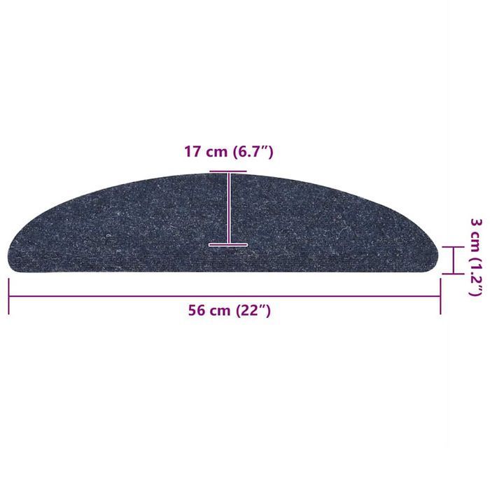 Vidaxl Samoprzylepne Nakładki Na Schody 10 Szt, Niebieskie, 56X17X3 Cm