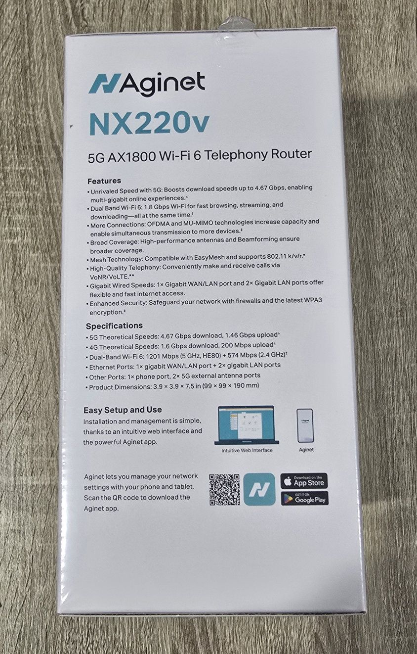 NOWY router 5G TP-LINK NX220V na kartę SIM