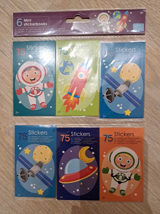 NOWE kolorowanki, naklejki i pędzle dla chłopca, zestaw