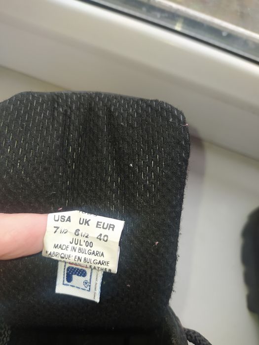 Ботинки Fila нубук натуральна шкіра