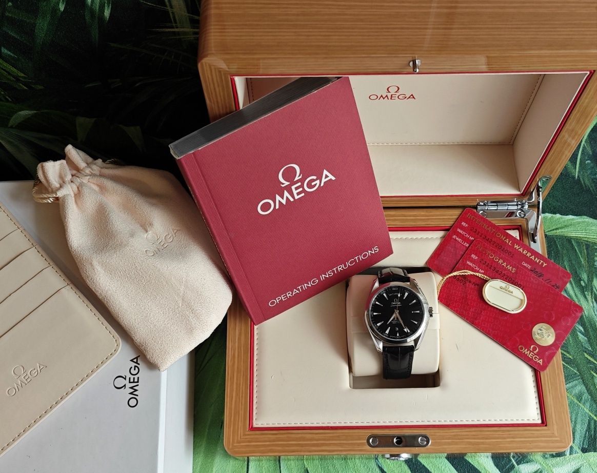 Omega Seamaster Aqua Terra Full Set zegarek męski planet speedmaster