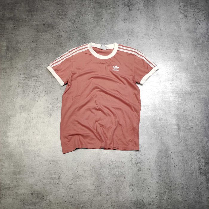 DAMSKA Koszulka Casual Adidas Originals California Różowa Logo Haft