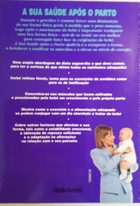 Livro "A sua saude após o parto"