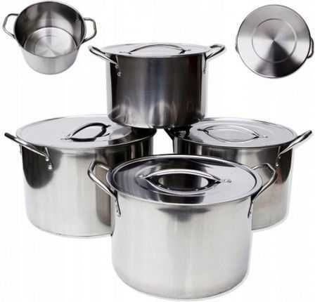 Garnki z pokrywkami 7l 8l 10l 12 litrów pojemności zestaw garnków duże