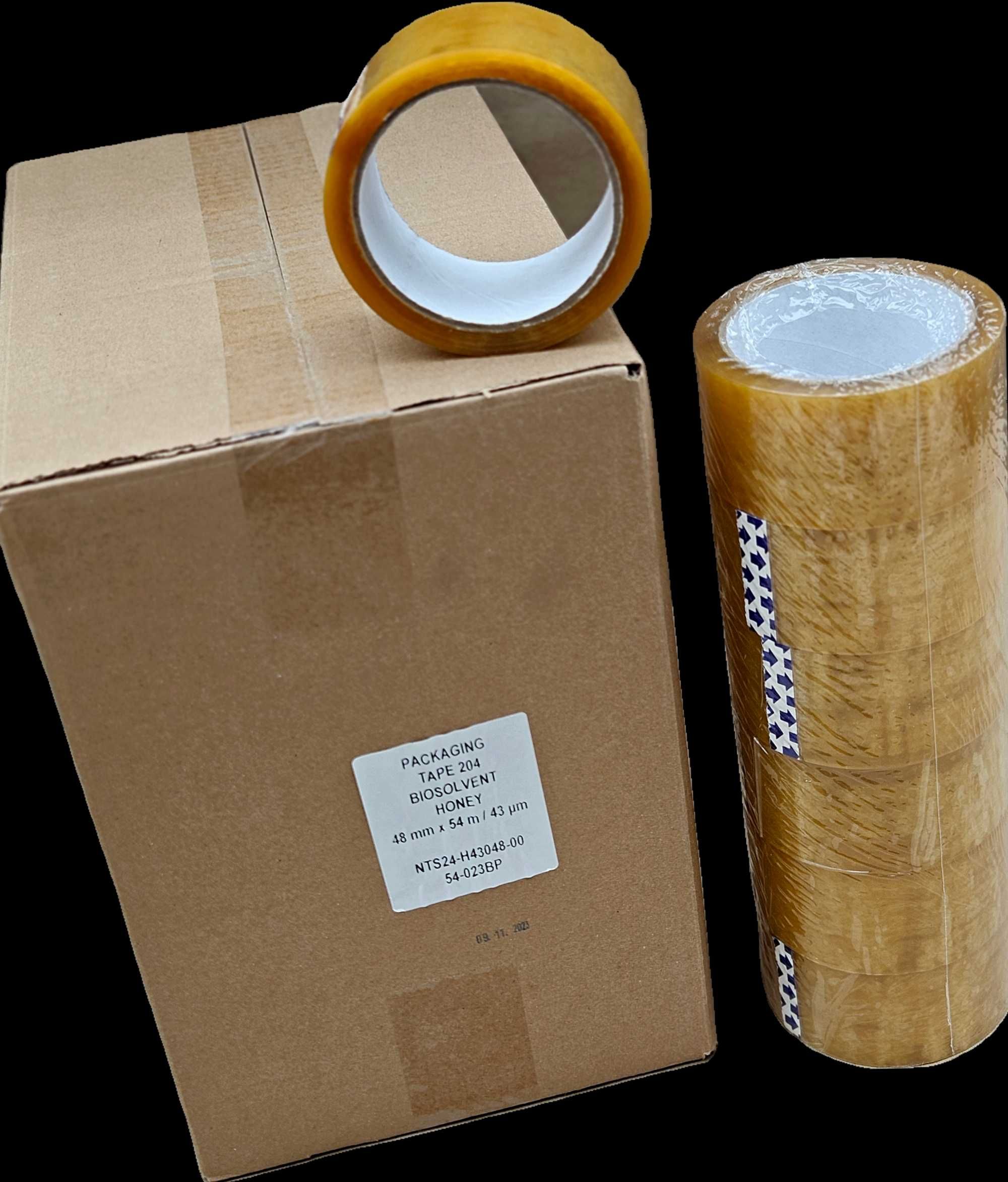 Taśma klejąca pakowa BioSolvent 48/54m HONEY