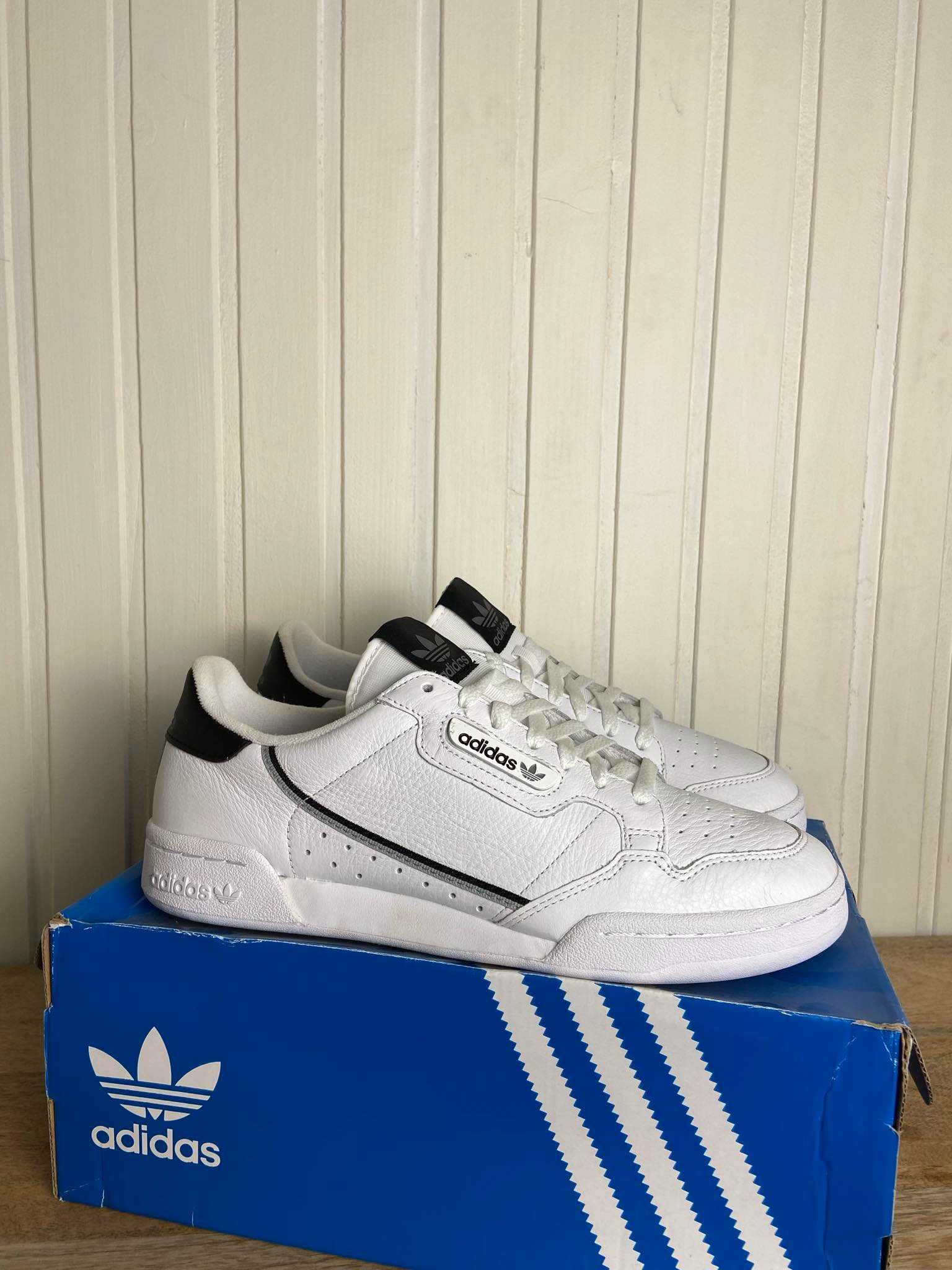 Buty Adidas Continental 80 białe skóra org 44,5