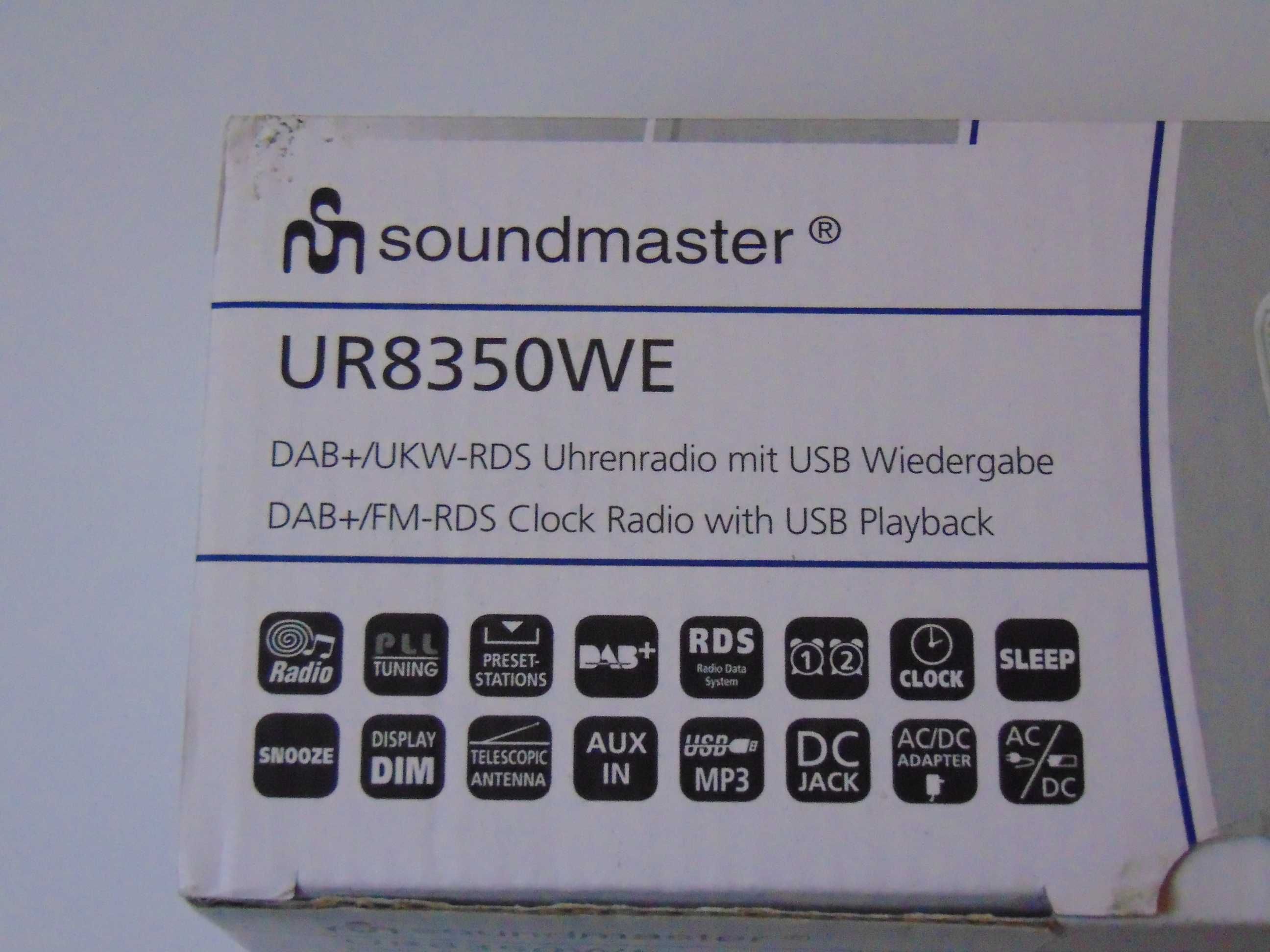Radio budzik Soundmaster UR8350WE DAB+ / FM