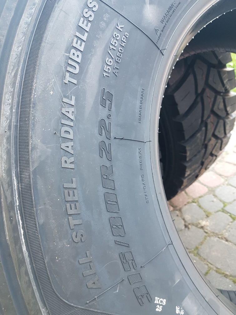 Opony nowe 315/80/R22.5 BLACKLION BD 280 Roadx budowlane