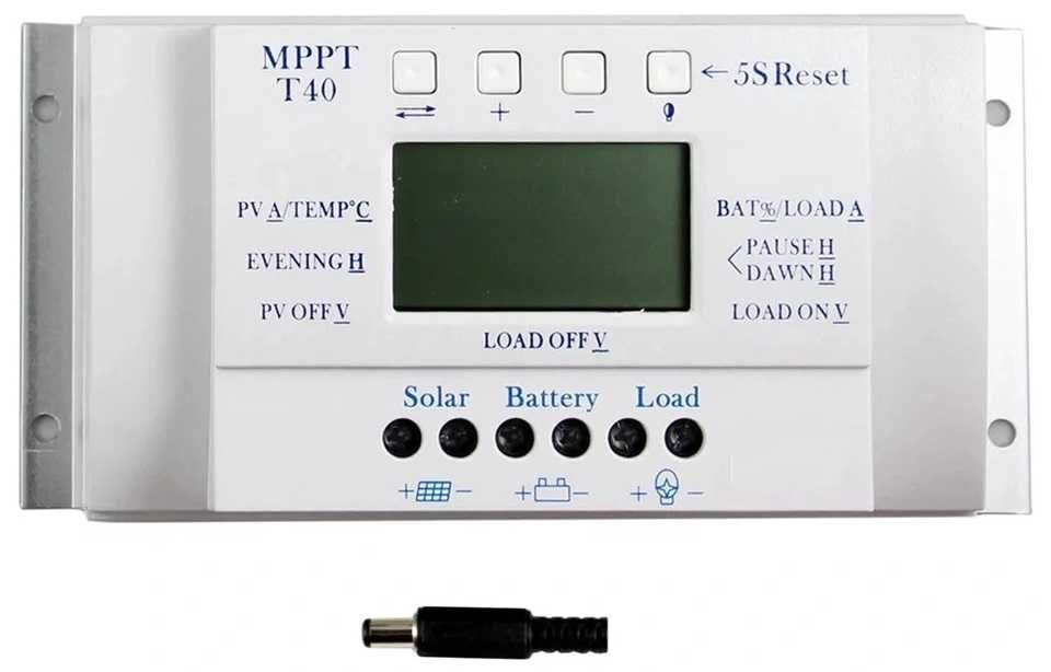 Regulator ładowania 40A MPPT LCD