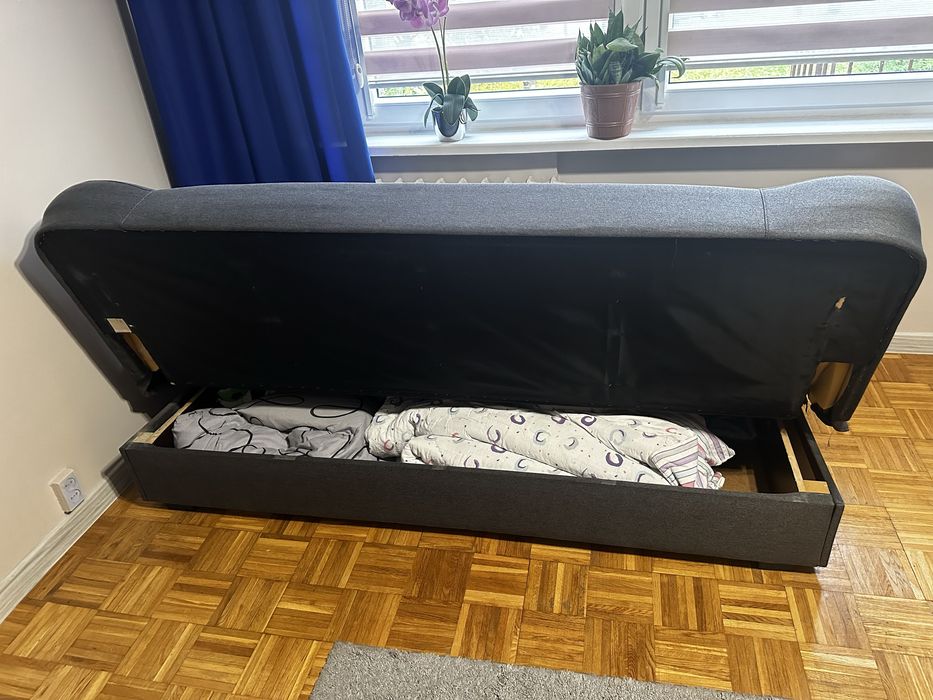 Kanapa wersalka rozkladana z funkcją spanka schowek