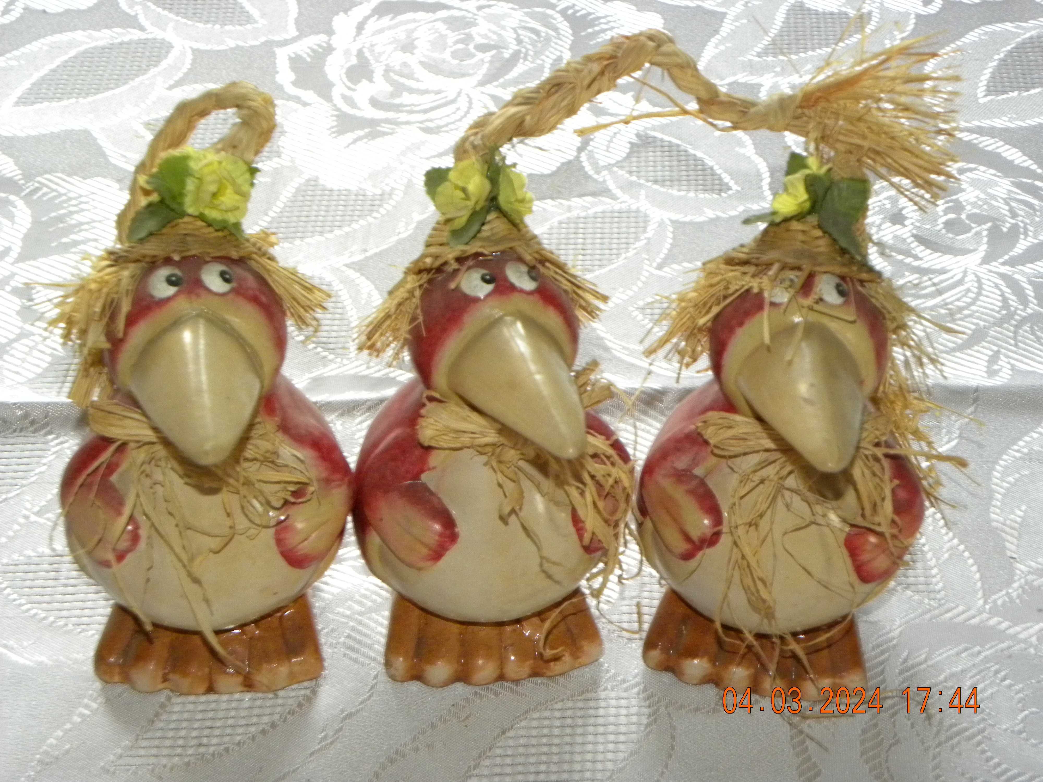 Trojaczki - figurki ceramiczne
