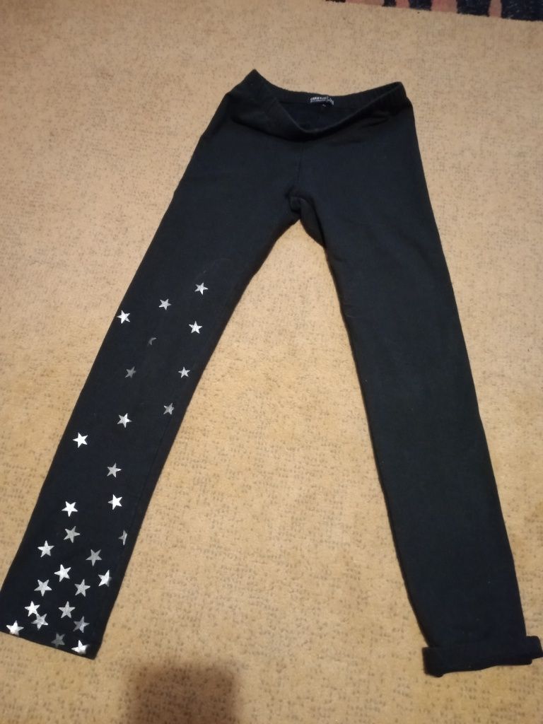 Kurtka jeansowa i legginsy 140