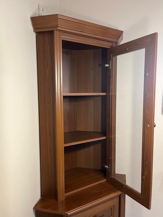 Zestaw mebli komoda, witryna, szafka rtv