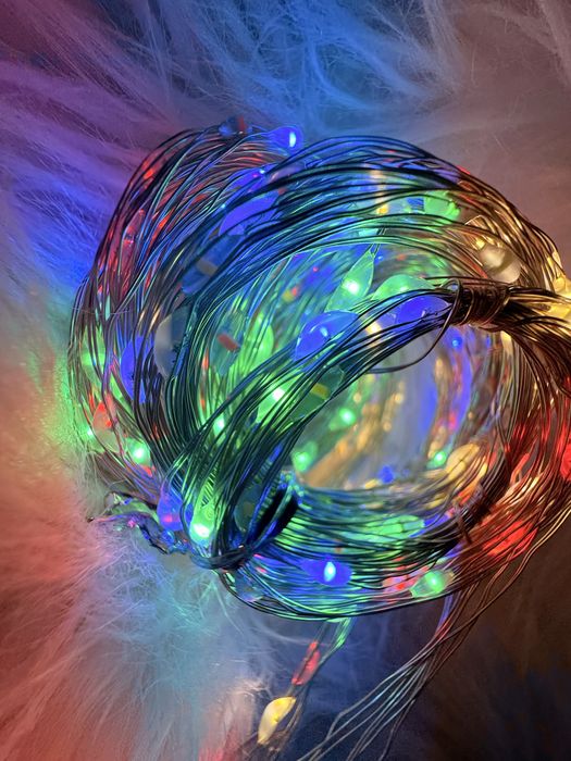 Kurtyna świetlna 3x3 300leds kolory neonowe