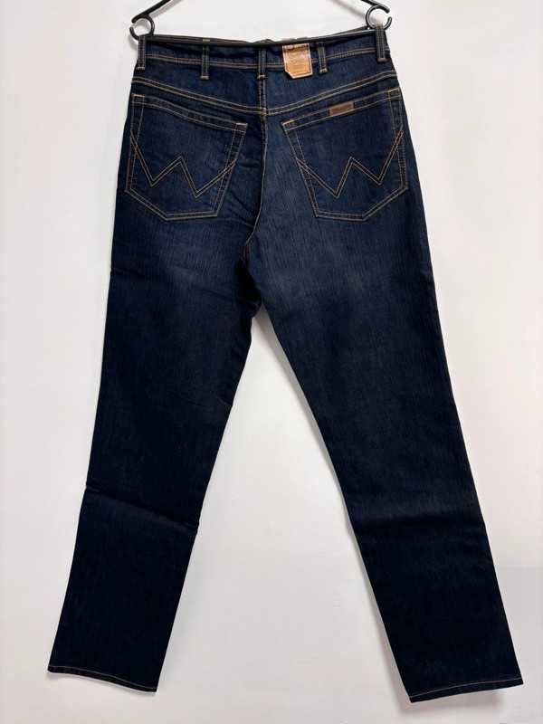 Wrangler Regular Fit W31 L34 Męskie Jeansy Granatowe – Nowe z Metką
