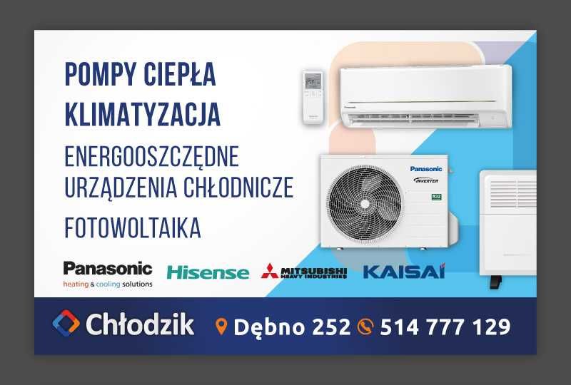 Pompa ciepła PANASONIC 7kW split seria J od ręki!