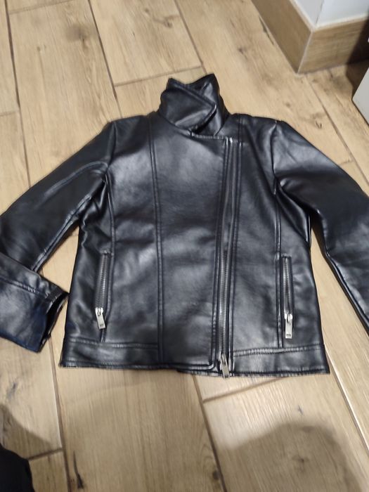 Куртка- косуха з еко- шкіри для дівчинки