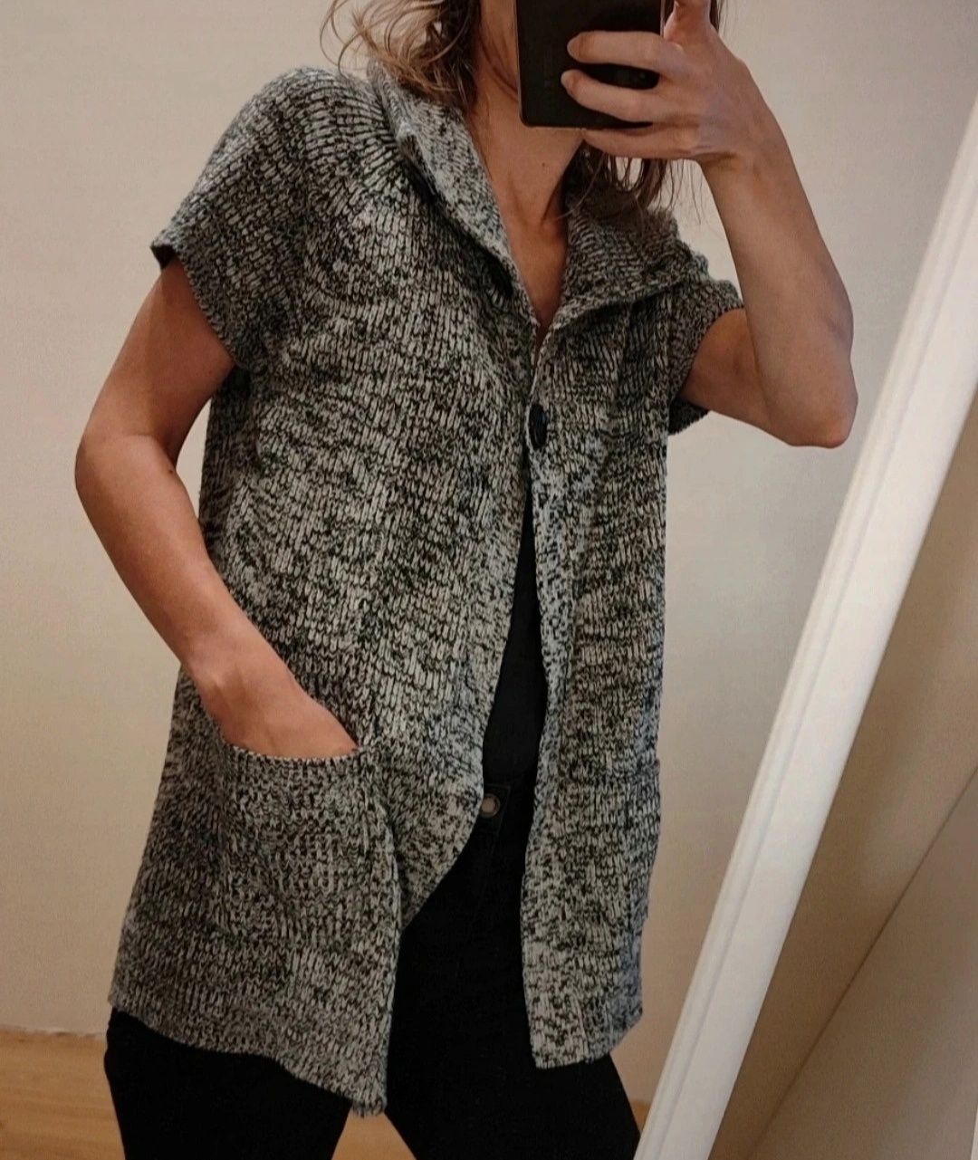 Sweter ciążowy rozpinany