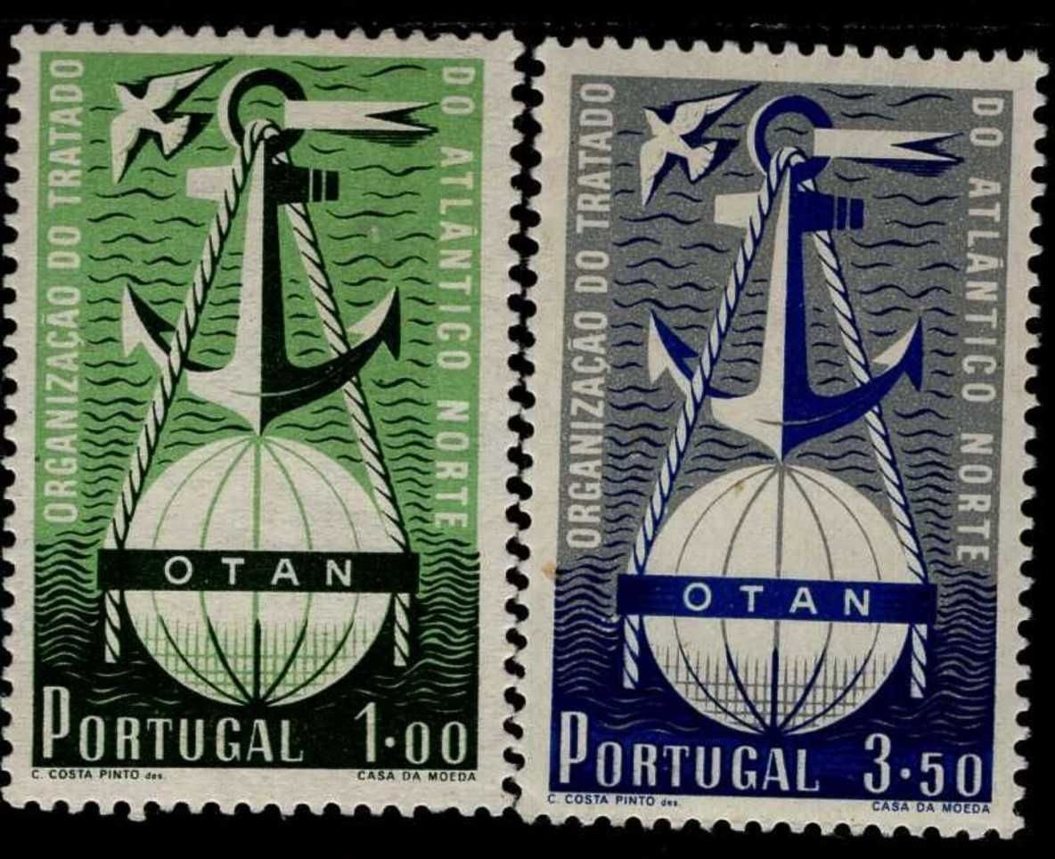 Selos Portugal 1952- OTAN Completo Novos c/ leve marca charneira