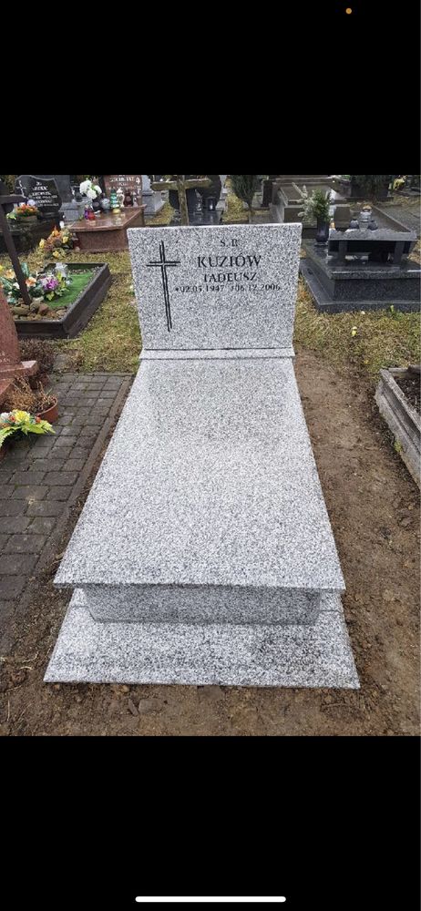PRODUCENT 4500  nagrobki nagrobek z montazem  cały slask
