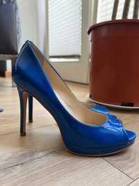 Błękitne buty damskie - 37 r.
