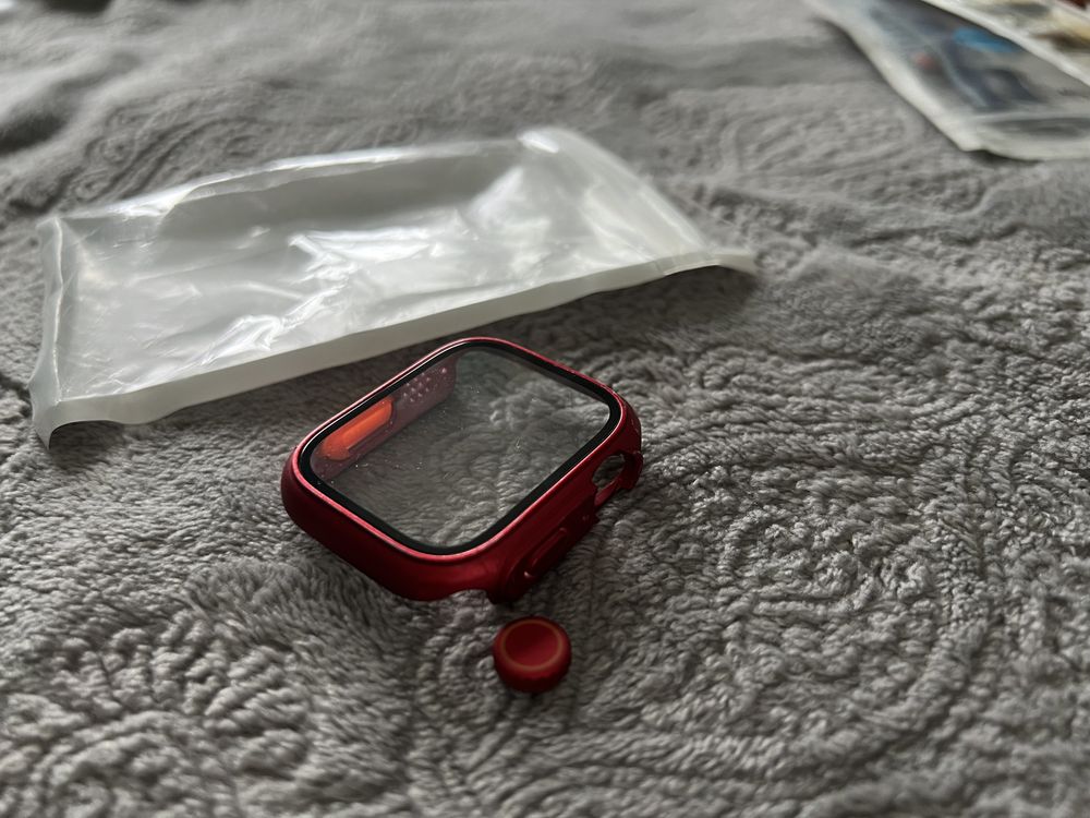 Etui Case do Apple Watch 44/45 czerwone ULTRA look ZOBACZ