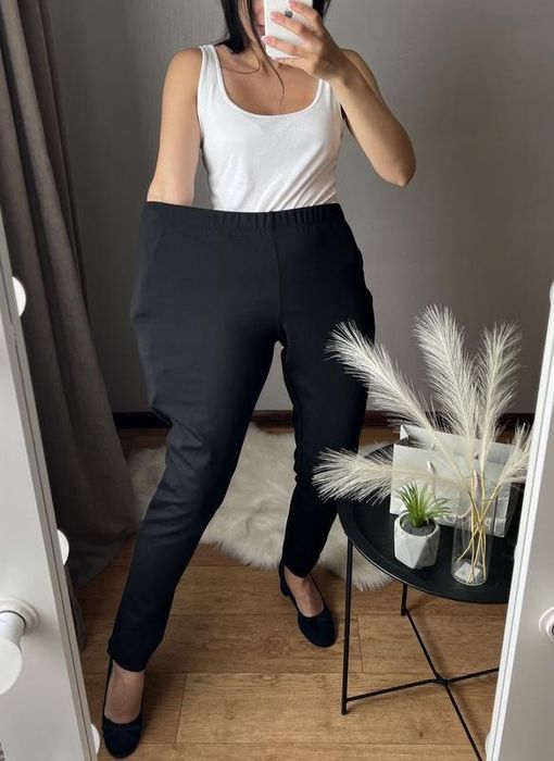 Нові чорні 14 розмір трикотажні лосіни легінси штани цупкі