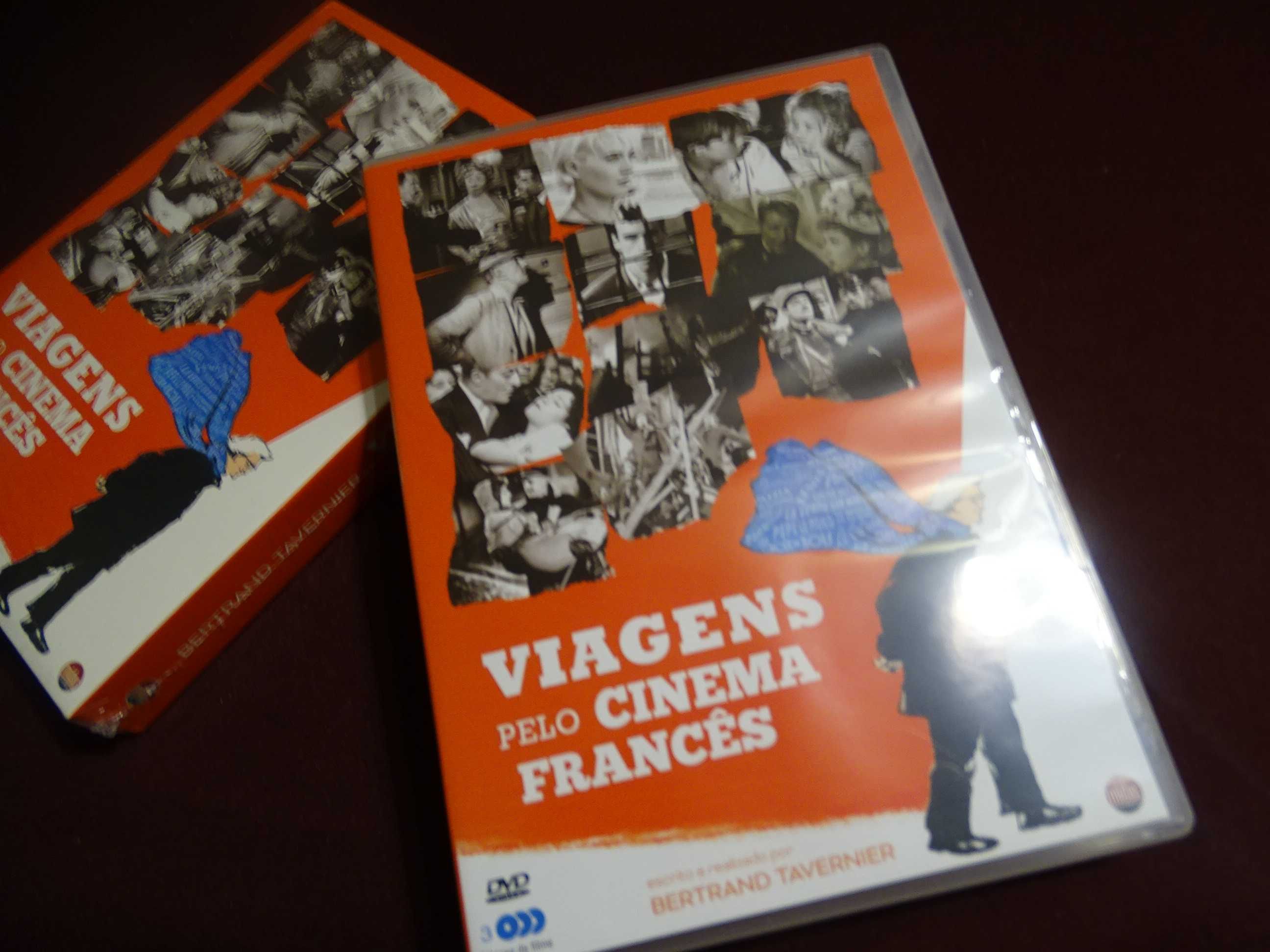 DVD box-Viagens pelo Cinema Francês-Bertrand Tavernier-Edição 3 discos