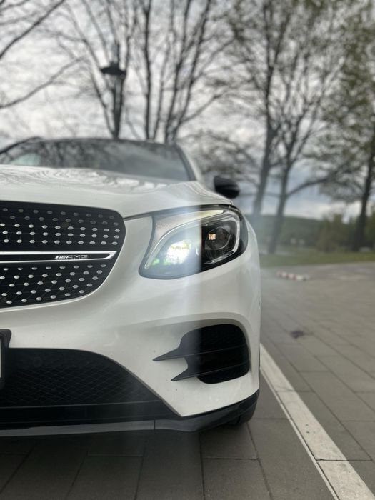 Mercedes GLC 43 AMG 367 koni, brązowa skóra, kamery 360, 9G tronic