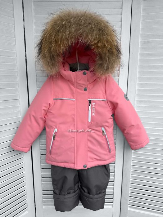 Зимовий термо комплект комбінезон для дівчаток lassye 110