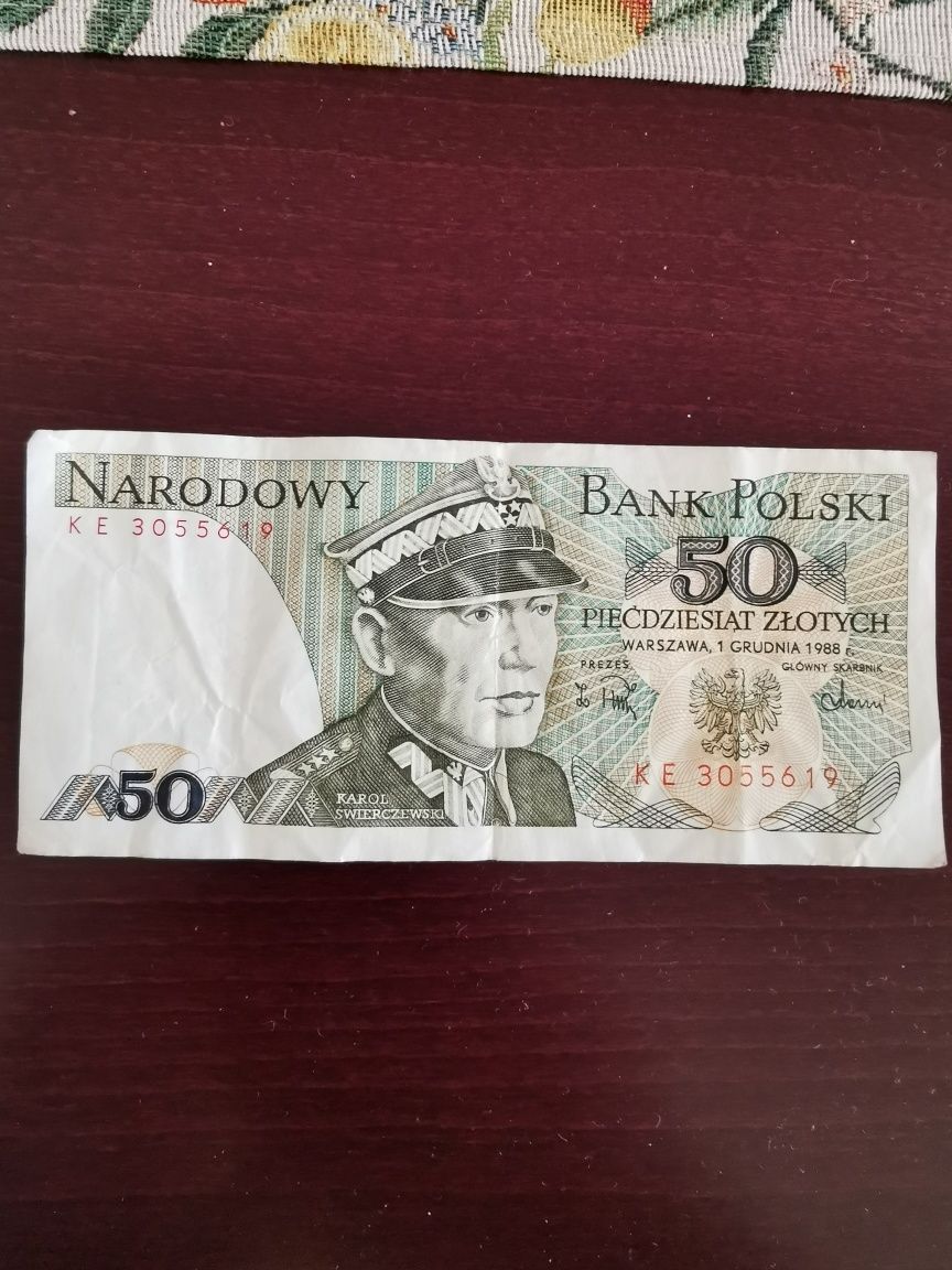 Banknot 50 zł 1988r.