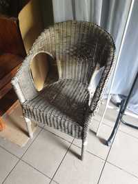 Fotel wiklinowy ogrodowy krzeslo wiklina na taras krzeslo ogrodowe
