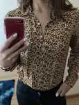 Camisa padrão leopardo - Pull & Bear