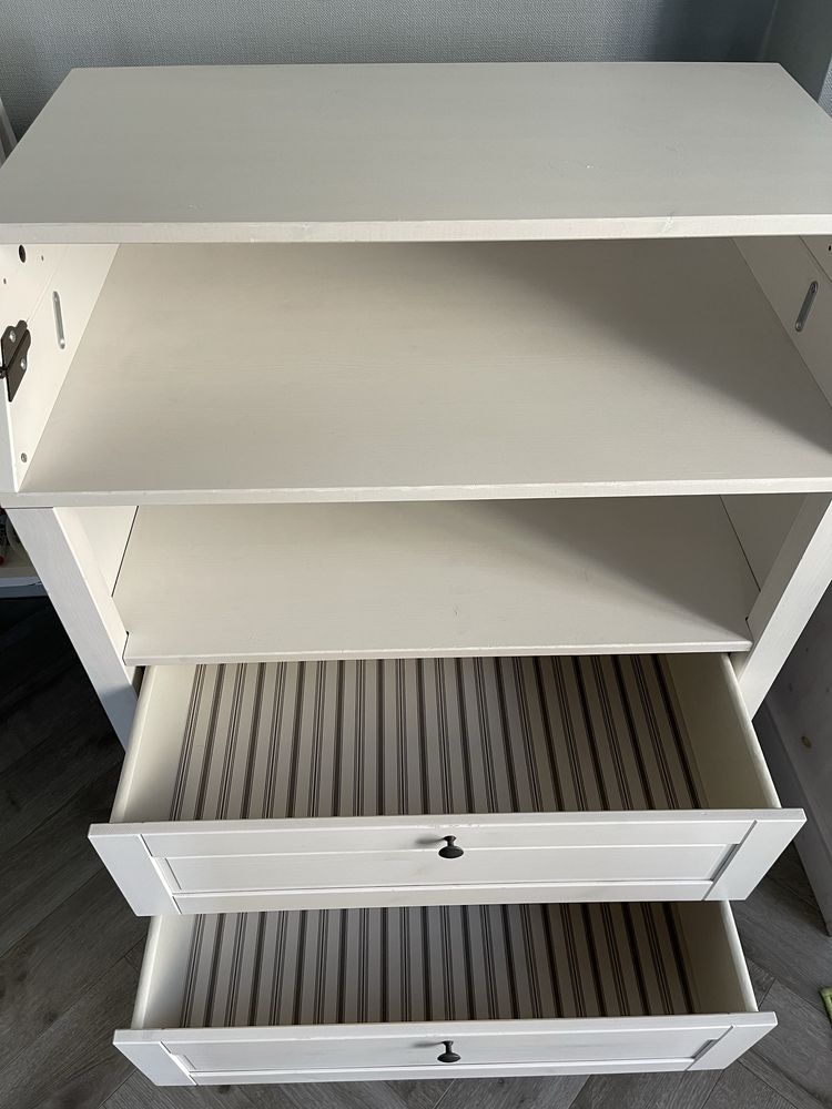Комод IKEA, тумба Ікеа, дерево, белый комод