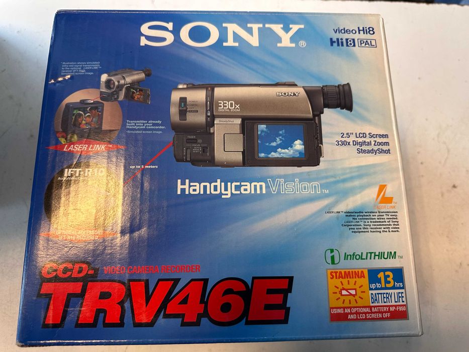 Kamera Sony CCD-TRV46E PAL HI8, Sony, kaseta 8 mm, HI8