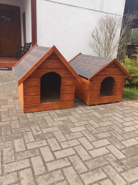 Ocieplona Buda dla psa XXL legowisko 105x85cm gont, impregnacja, dowóz