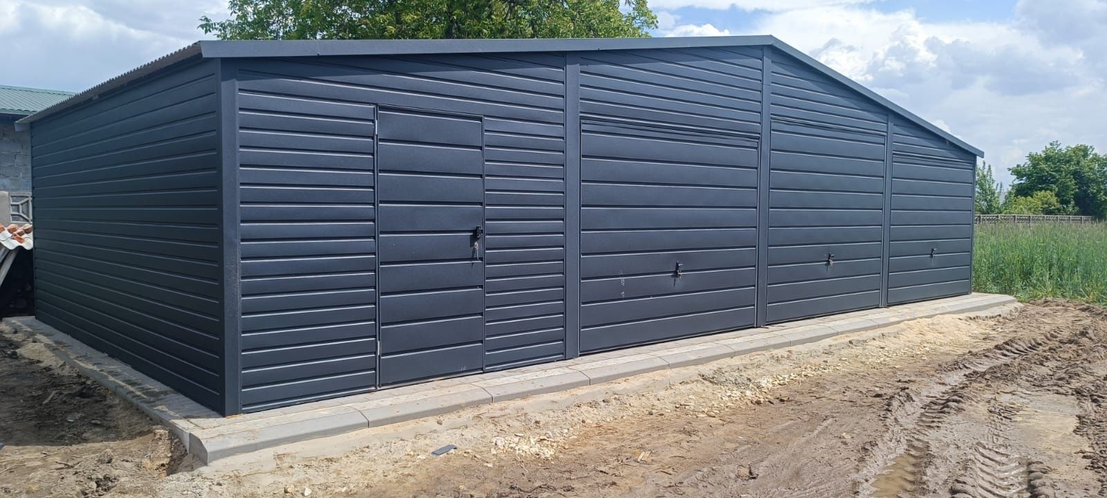 Garaze blaszaki garaz 6x6 Drewnopodobny