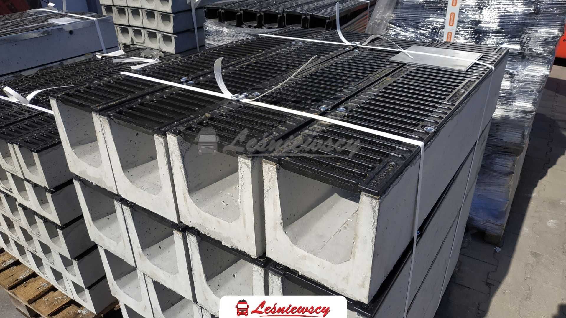Odwodnienie liniowe beton ruszt żeliwny typ ciężki 100x20x20cm wysyłka