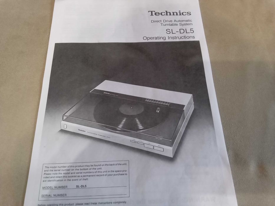 Проигрыватель винила  Technics SL-DL5  (DD, Linear, Made in Japan)