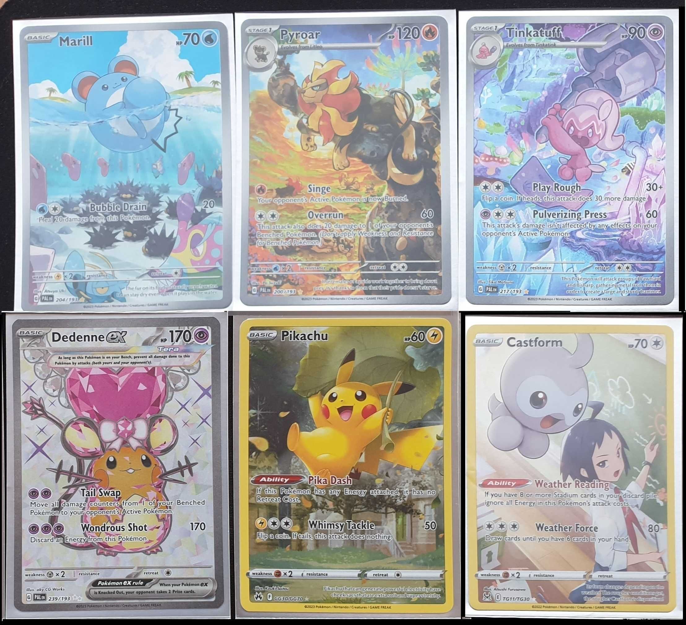 Cartas Pokémon raras / semi-raras (M/NM)