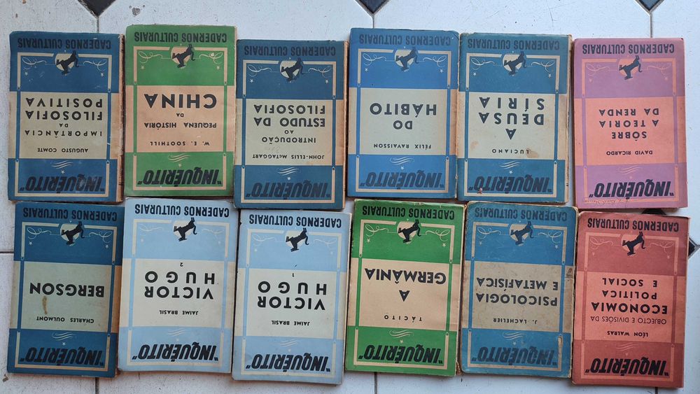 Lote 30 Livros Cadernos Culturais Editora Inquérito