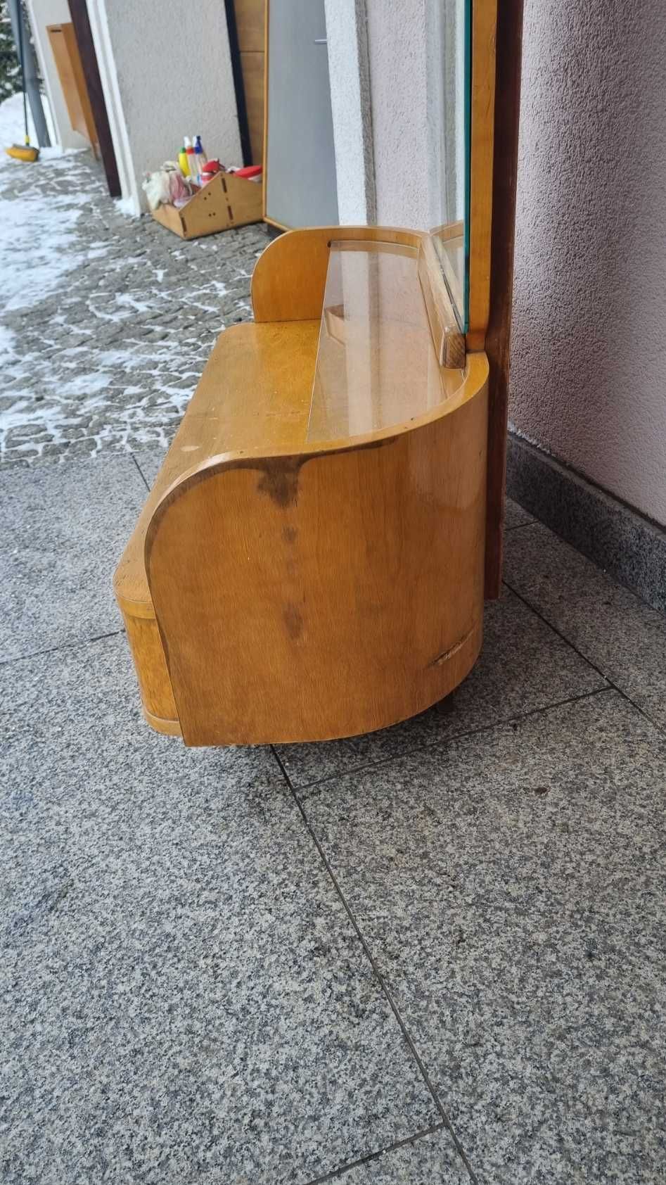 Lustro  Toaletka J Halabala Design Czechosłowacja Art Deco UP Zavody