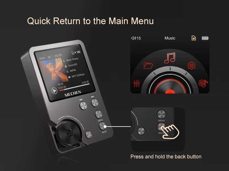 HI-RES MP3 плеер MECHEN M30 DSD. Високоякісний плеєр без втрати якості