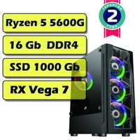 Акция ! игровой компьютер AMD Ryzen 5 5600G / 16Gb / Vega 7