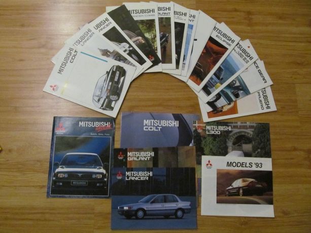 Prospekty Katalogi Mitsubishi Lata 80/90