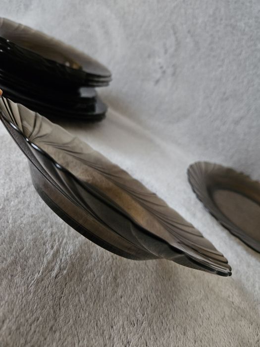 Duralex zestaw obiadowy talerze płytkie i głębokie