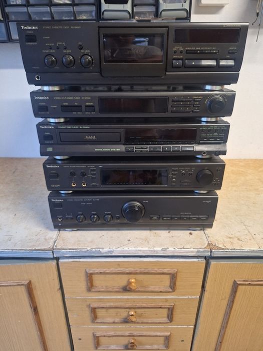 Technics elementy klocki radio wzmacniacz