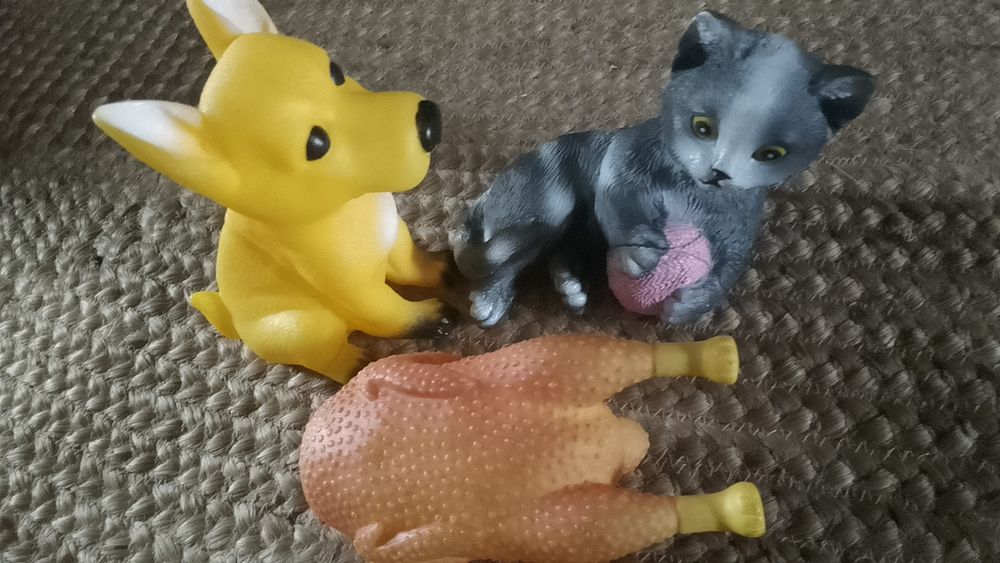 Игрушки пищалки для собак 4 шт